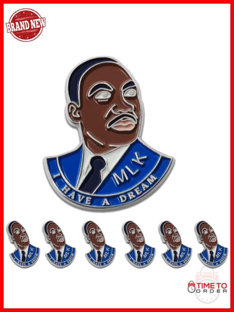 10/20/50/100 Pack Mlk Martin Luther King Lapel Pins Gold Plated Brooch Badge